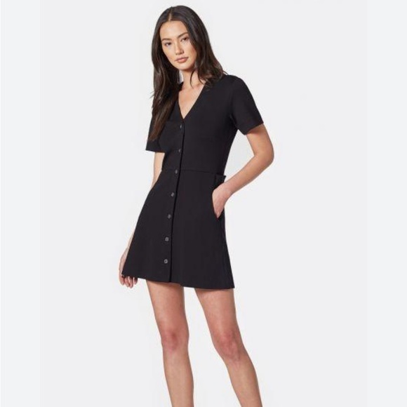 JOIE | Black | Short Sleeve | Button Up | Dress | Size XS - Picture 3 of 12